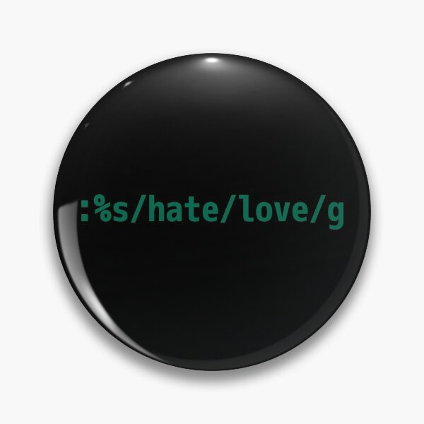 Item preview, Replace Hate with Love - Peaceful vi/Vim Geek Green Design designed and sold by geeksta.