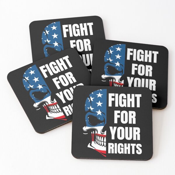 Item preview, Fight For Your Rights American Flag Skull designed and sold by Vibbin4Life33.