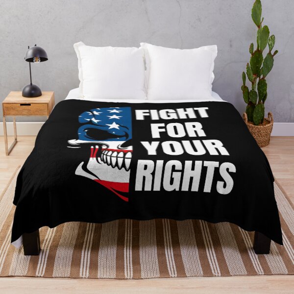 Item preview, Fight For Your Rights American Flag Skull designed and sold by Vibbin4Life33.