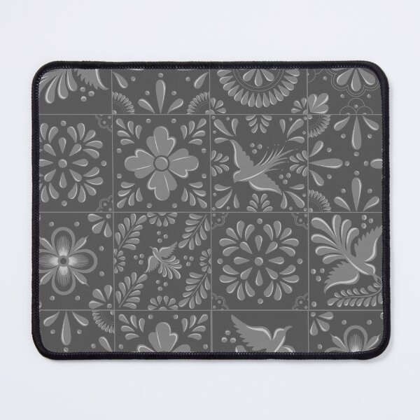 Item preview, Mexican Gray Talavera Tile Pattern by Akbaly designed and sold by Akbaly.