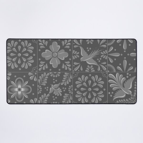 Item preview, Mexican Gray Talavera Tile Pattern by Akbaly designed and sold by Akbaly.