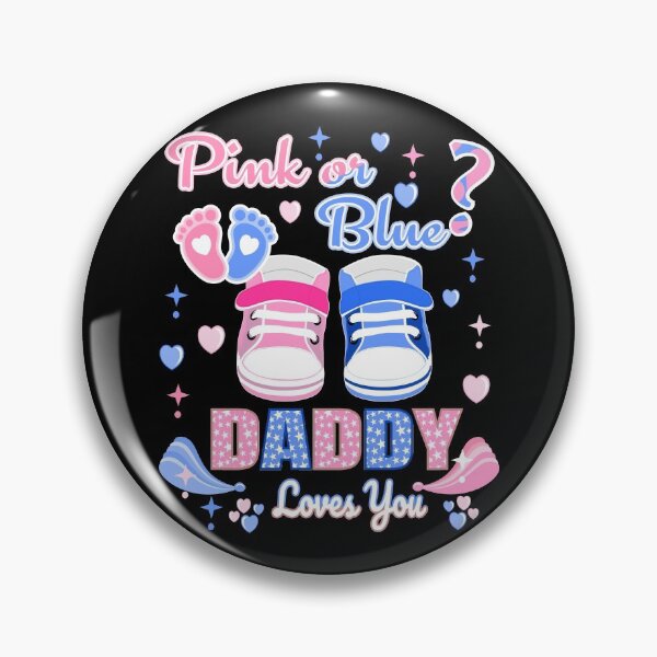 Item preview, pink or blue Daddy loves you  designed and sold by bluehatgraphics.