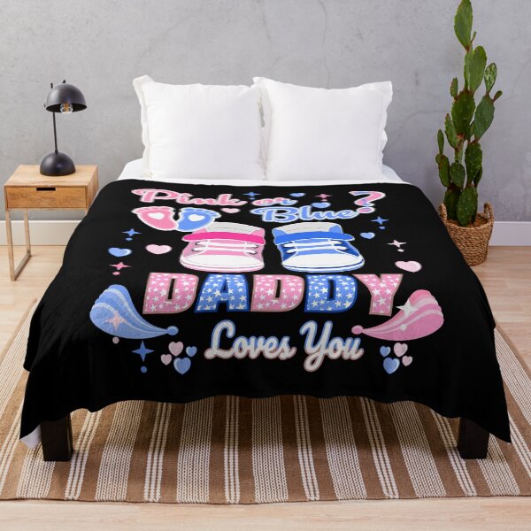Item preview, pink or blue Daddy loves you  designed and sold by bluehatgraphics.