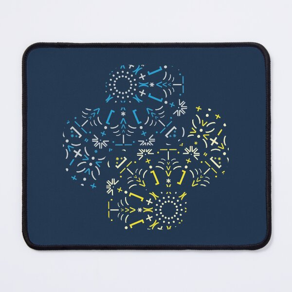 Python Mandala - Schlangen Version Mauspad