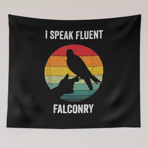 Item preview, I Speak Fluent Falconry Vintage Falconers Hawk Gift  designed and sold by bar0zysbertha.