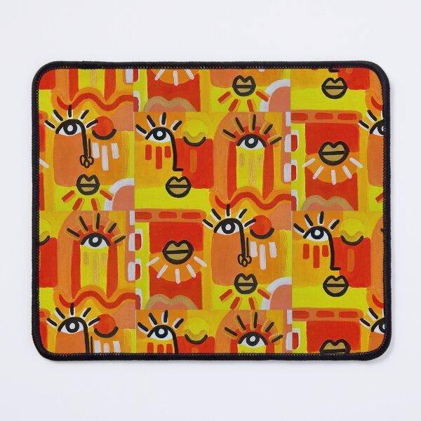 Item preview, Colorful abstract faces - Art print designed and sold by Ysivie.