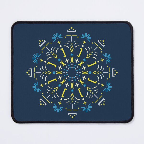 Python Mandala - Stained glass Tapis de souris