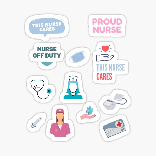 Nurse Stickers Rn Scrub Life Nurse Sticker Pack Nurse Nursing Sticker
