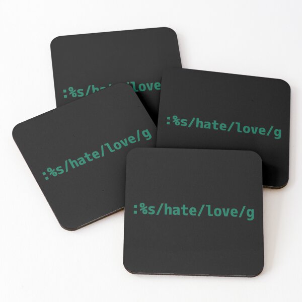 Item preview, Replace Hate with Love - Peaceful vi/Vim Geek Green Design designed and sold by geeksta.