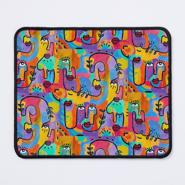 Item preview, Colorful abstract faces - Art print designed and sold by Ysivie.