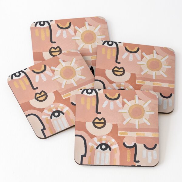 Item preview, Colorful abstract faces - Art print designed and sold by Ysivie.