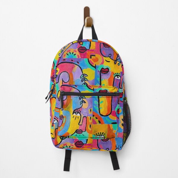 Item preview, Colorful abstract faces - Art print designed and sold by Ysivie.