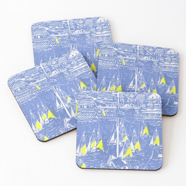 Item preview, Regatta in Blue and Yellow designed and sold by LymphomaLass.