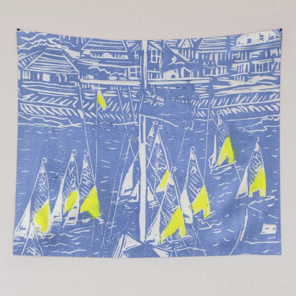 Item preview, Regatta in Blue and Yellow designed and sold by LymphomaLass.