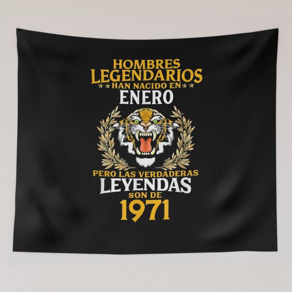 Item preview, Mens 50th Birthday Gift For Him Cumpleaños 50 Enero 1971 Tigre  designed and sold by bar0zysbertha.