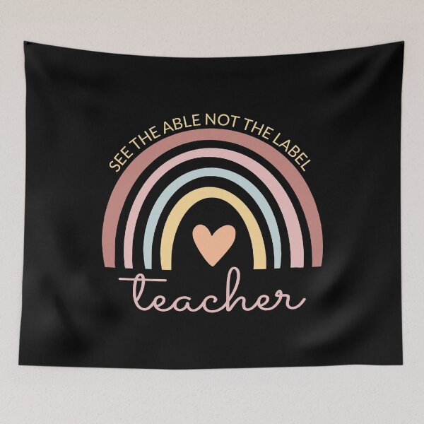 Item preview, See The Able Not The Label - Teacher I designed and sold by Lemon Pepper.