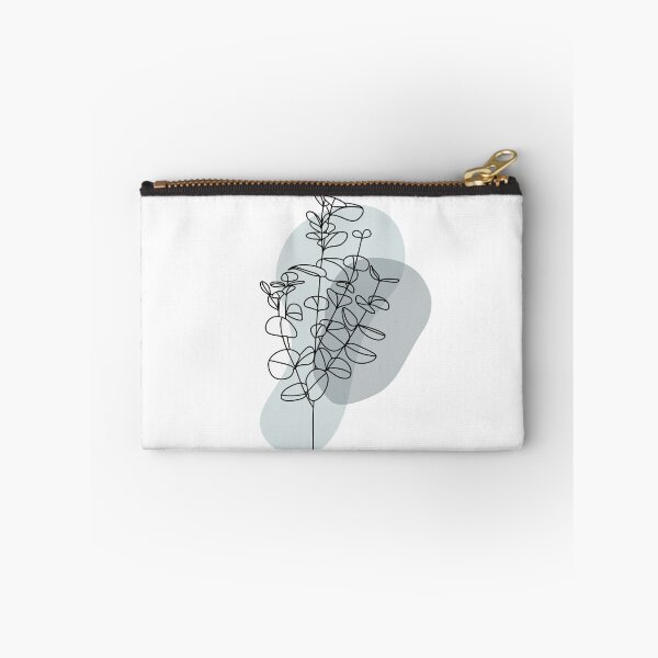 Item preview, Silver Dollar Eucalyptus Line Drawing with Modern Colors designed and sold by makesbymiss.