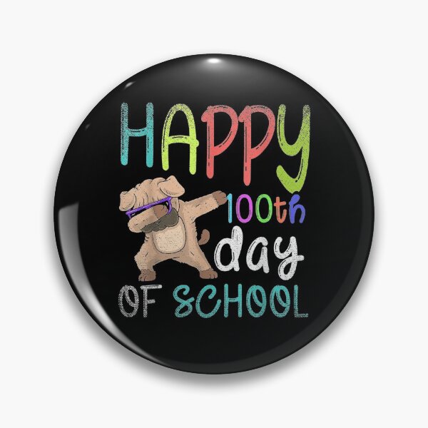 Item preview, Happy 100th Day Of School Dabbing Pug Dog 100 Days Of School  designed and sold by bar0zysbertha.