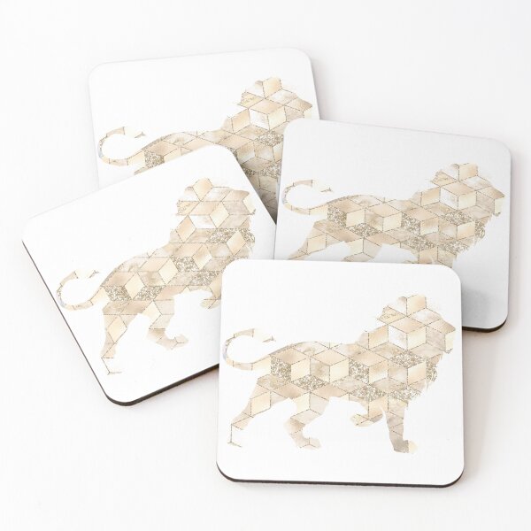 Item preview, Gold Glitter Lion designed and sold by Renatas Traideris.