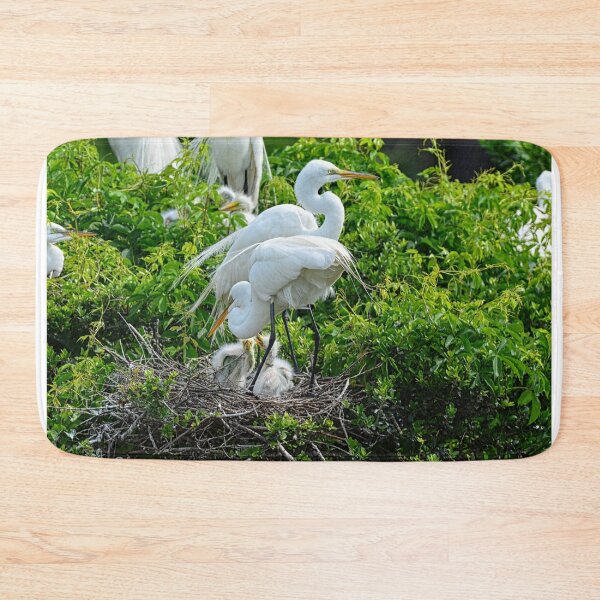 Item preview, Great Egrets And Babies designed and sold by LisaWootenPhoto.
