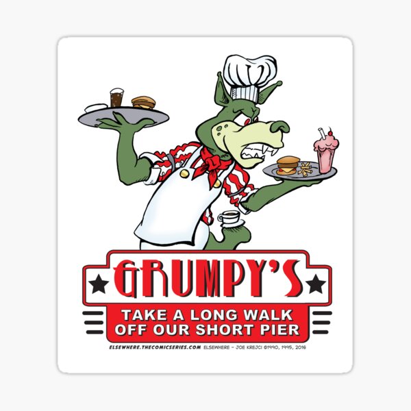 Grumpy's Diner Sticker