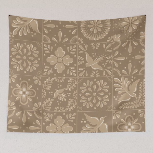 Item preview, Mexican Sand Color Talavera Tile Pattern by Akbaly designed and sold by Akbaly.