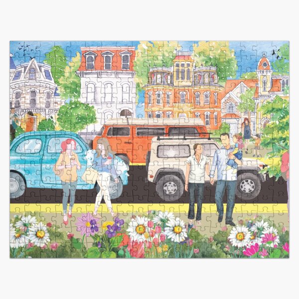 Item preview, Street Scene Retro Design Gift  designed and sold by delohill.