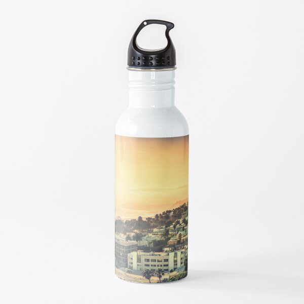 Santa Monica Sundown by Mike-Hope Water Bottle