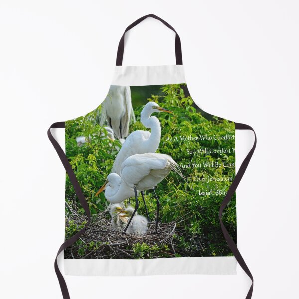 Item preview, Great Egrets And Babies Isaiah 66 13 designed and sold by LisaWootenPhoto.