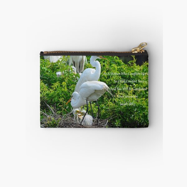 Item preview, Great Egrets And Babies Isaiah 66 13 designed and sold by LisaWootenPhoto.
