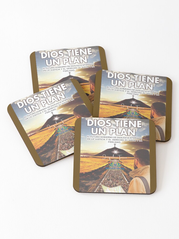 Thumbnail 1 of 5, Coasters (Set of 4), Dios designed and sold by LibrosBOOKtique.