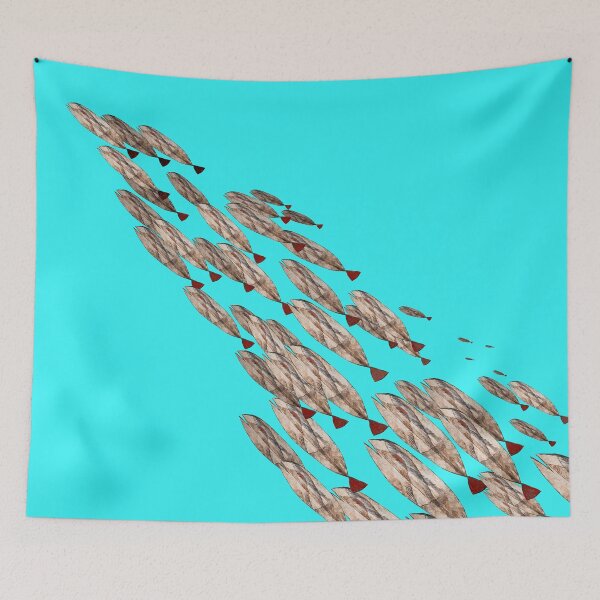 Item preview, Expressionist Abstract Art - School of Fish designed and sold by carolpatricia.
