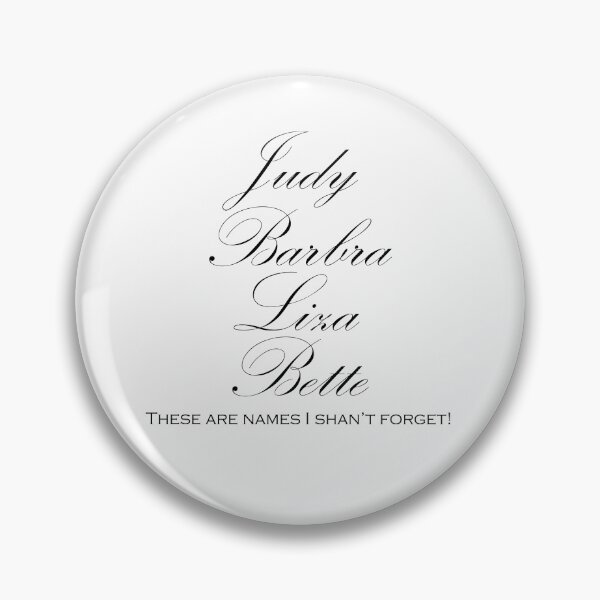 Item preview, Judy - Barbra - Liza - Bette (BLACK) designed and sold by Wayne's Warehouse.