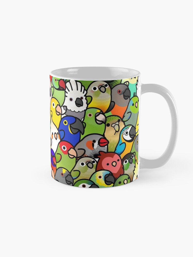 Alternate view of Everybirdy Pattern Coffee Mug