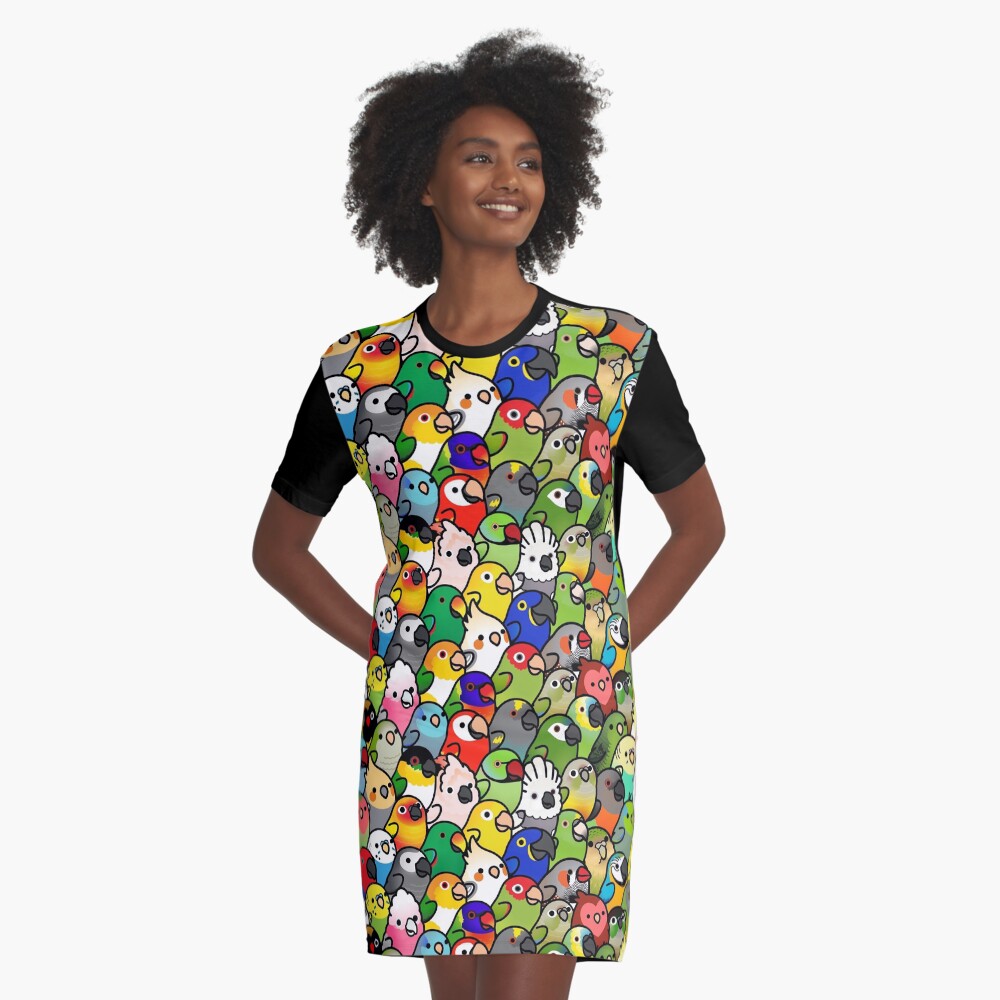Item preview, Graphic T-Shirt Dress designed and sold by birdhism.