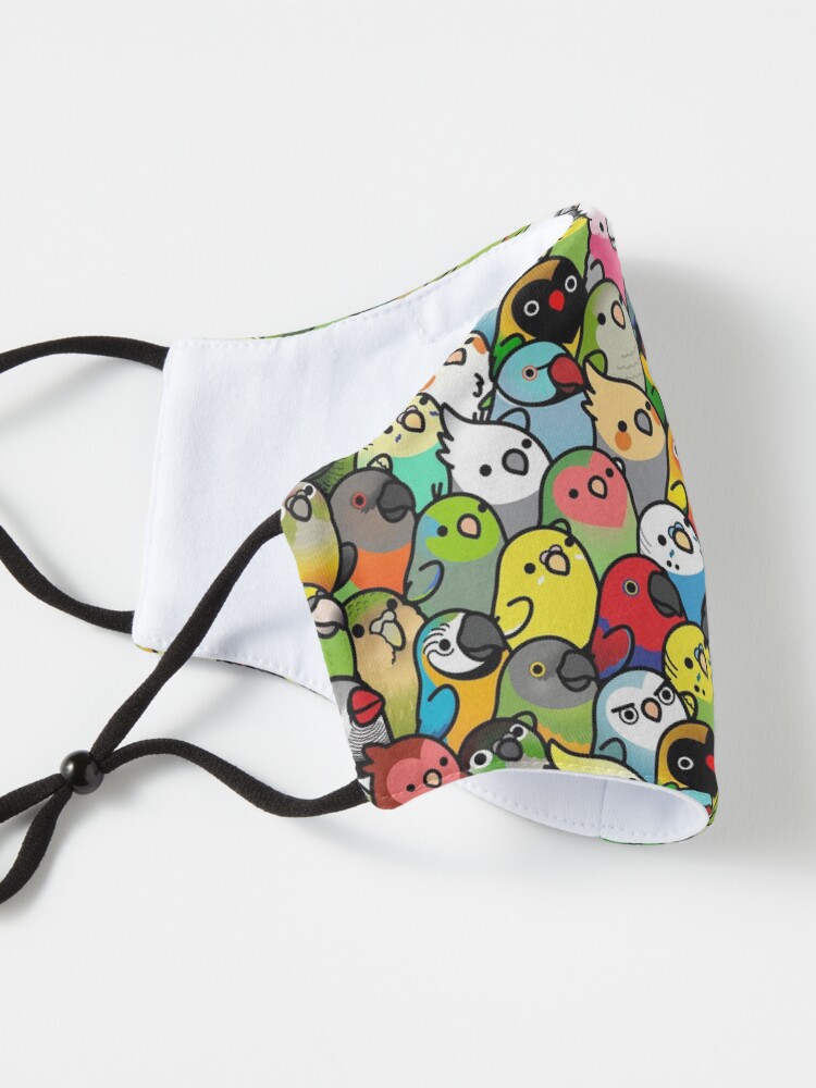Alternate view of Everybirdy Pattern Mask