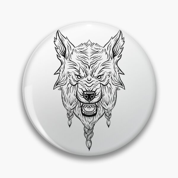 Item preview, Bearded wolf. designed and sold by cheapheat.