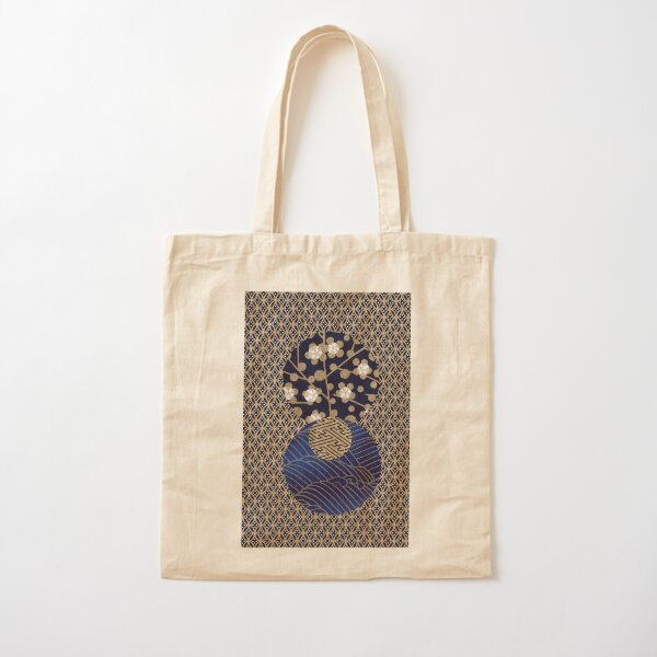Kashta | Japanese washi yuzen chiyogami origami paper collage Cotton Tote Bag