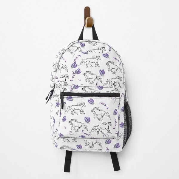 Vista previa del artículo con la obra «Gyspy Vanner Horse Flower Lila Design», diseñado y vendido por bellaszcz.