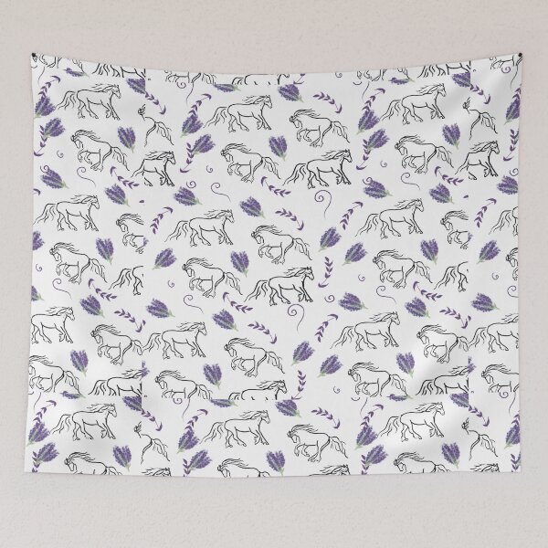 Item preview, Gyspy Vanner Horse Flower Lilac Design  designed and sold by bellaszcz.