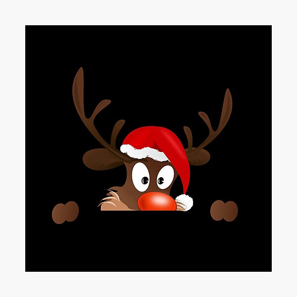 Reindeer Rudolph Photographic Print