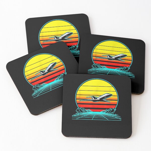 Item preview, Retro Vintage Sunset Jet Fighter  designed and sold by bar0zysbertha.