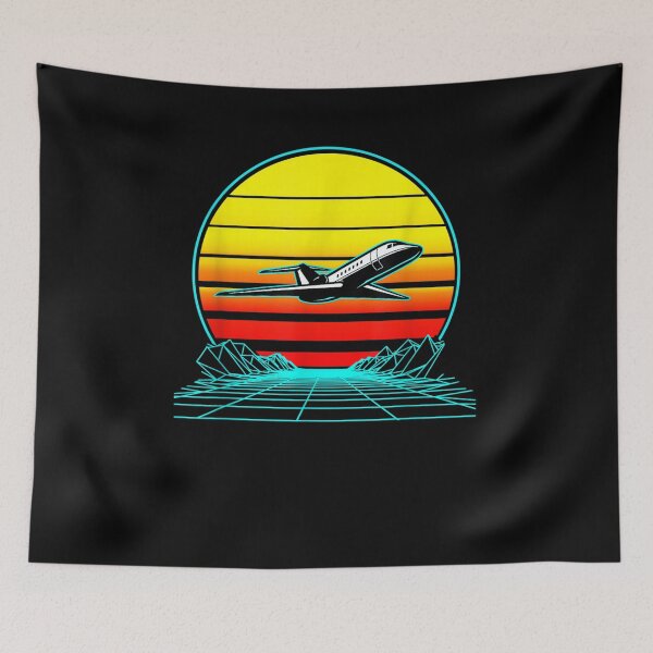 Item preview, Retro Vintage Sunset Jet Fighter  designed and sold by bar0zysbertha.