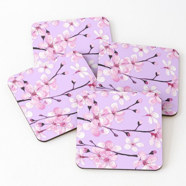 Item preview, Cherry blossom watercolor pink  designed and sold by MagentaRose.