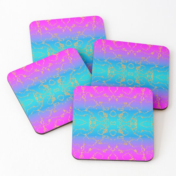 Item preview, Pink and Blue with gold design designed and sold by Suguna Ganeshan.