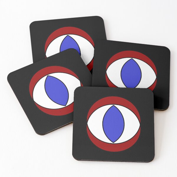 Item preview, ultramarine and red magical eye designed and sold by aquanour.