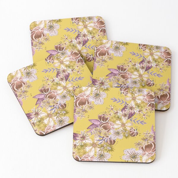 Item preview, Gold Fall Florals designed and sold by stevie-kay.