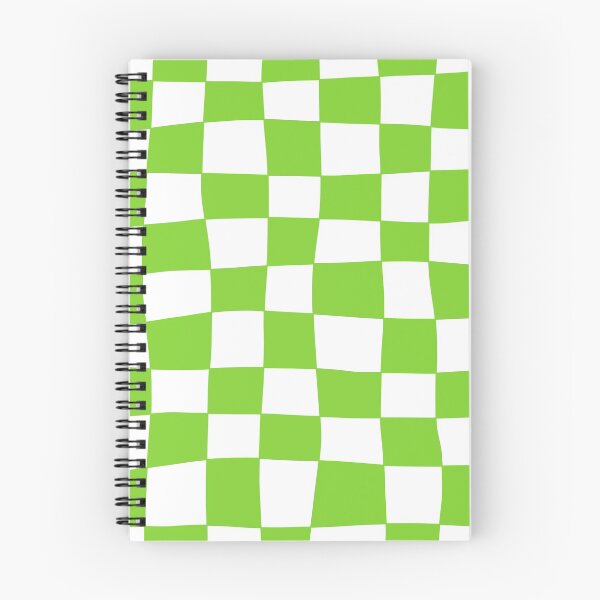 Item preview, Hand Drawn Checkerboard Pattern (lime green/white) designed and sold by Design Minds Boutique.