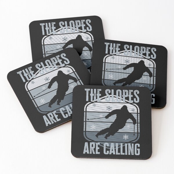 Item preview, The slopes are calling, Funny Skiing quote, Gift for skier designed and sold by AS-Shirts.