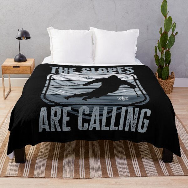 Item preview, The slopes are calling, Funny Skiing quote, Gift for skier designed and sold by AS-Shirts.